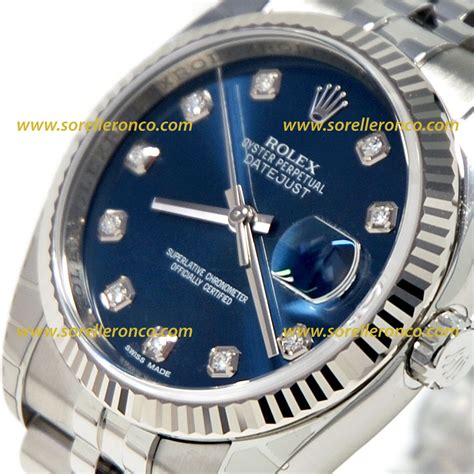 rolex datejust donna oro prezzo|rolex datejust blu.